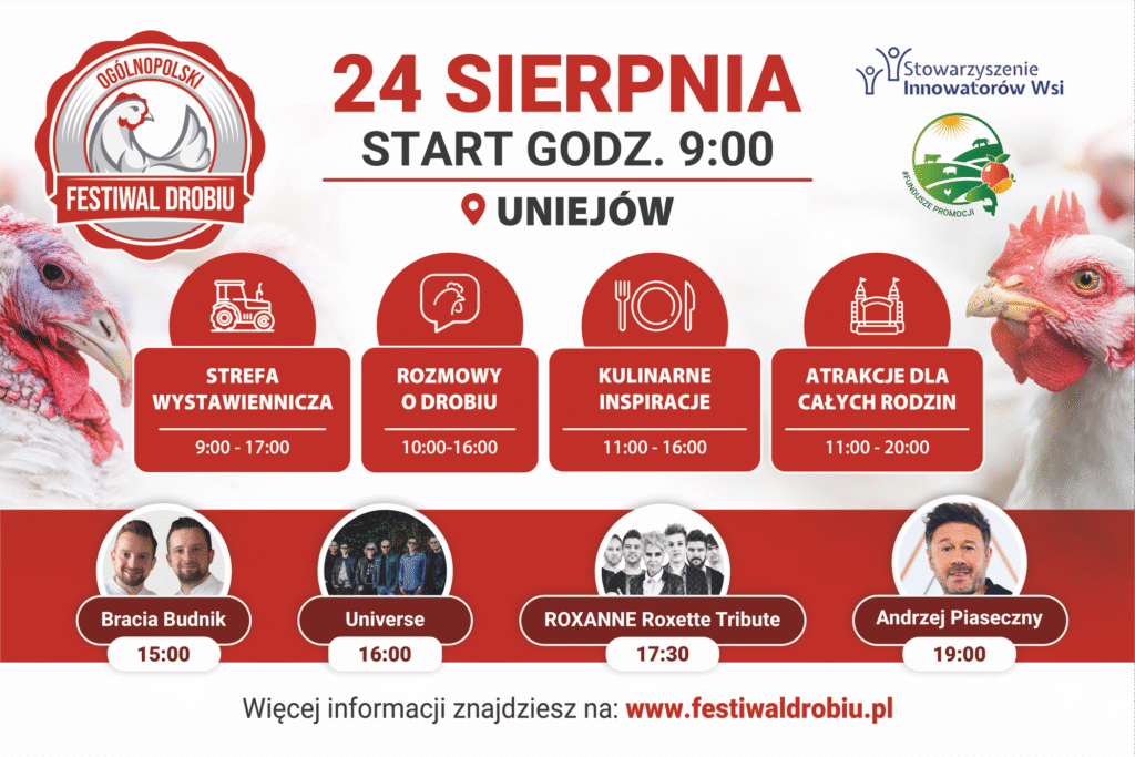 Zapraszamy na III Ogólnopolski Festiwal Drobiu w Uniejowie!