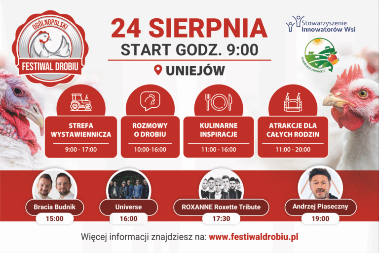 Zapraszamy na III Ogólnopolski Festiwal Drobiu w Uniejowie!