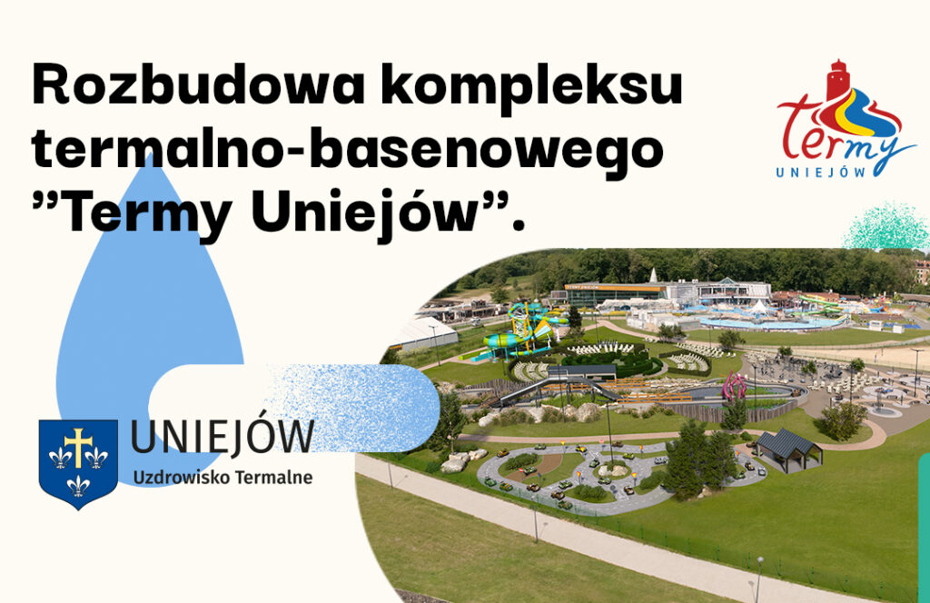 Zaproszenie na uroczystość wmurowania kamienia węgielnego pod rozbudowę Term Uniejów